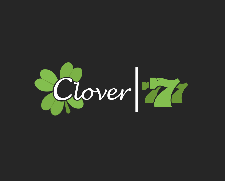 clover 777 logo fond noir
