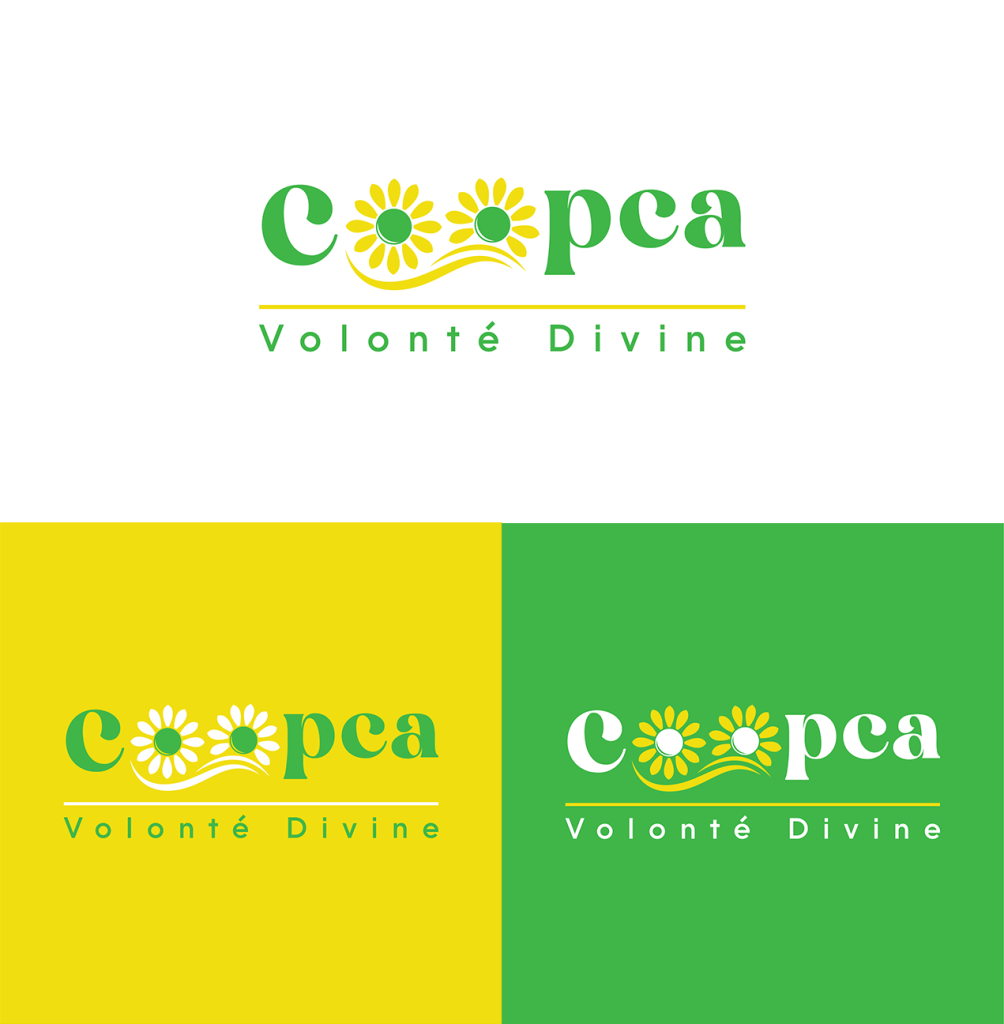 Identité visuelle pour Coopérative Volonté Divine présentation coopca volonté divine