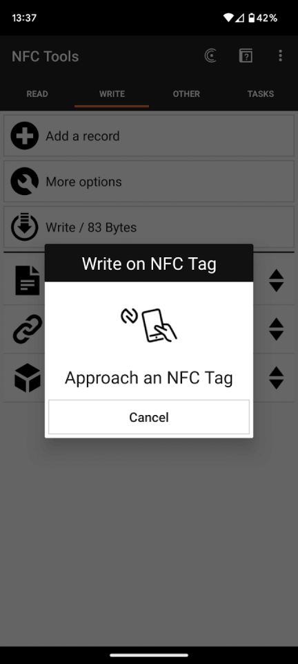 Carte d’affaires NFC intelligente image