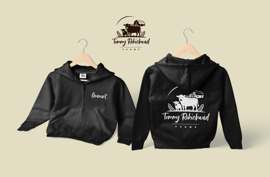 logo hoodie ferme tommy robichaud