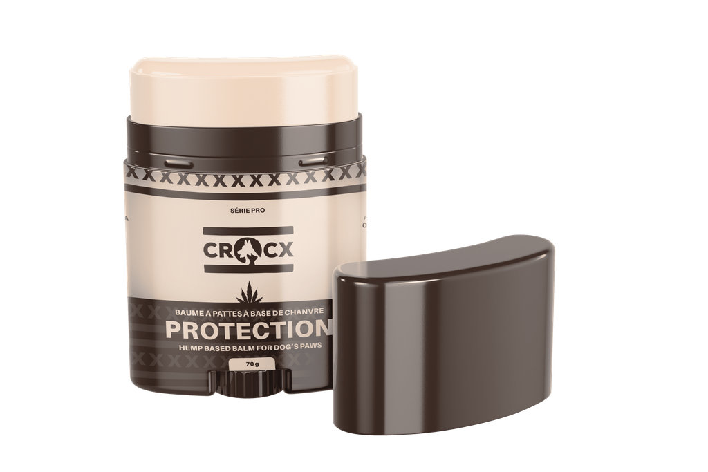 Design d’emballage pour CROCX - Gamme de soins au chanvre paws balm sf